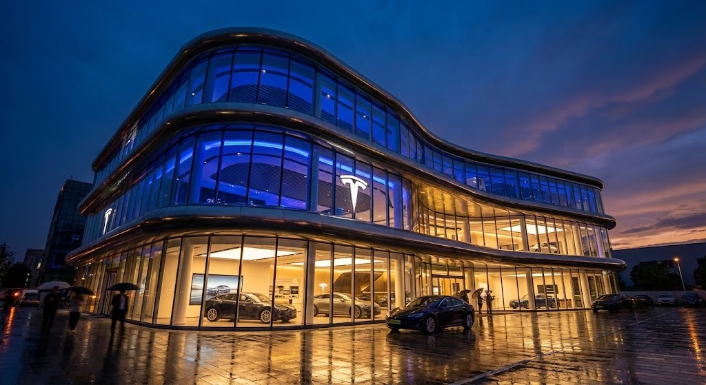 (Cinematic AI): Futuristic Glow – Establishing High-End Brand Authority