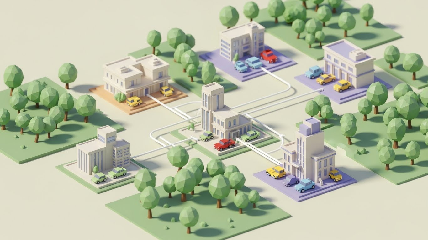 (Low-Poly World): The Dealer Empire – Visualizing Multi-Location Scale