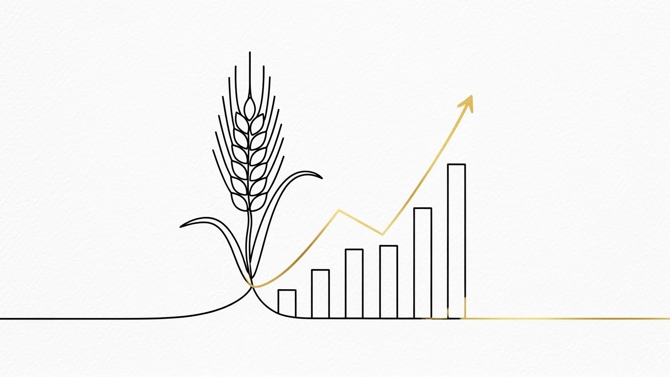 (2D Line Art Animation): Organic Growth - Data-Driven Yield Optimization