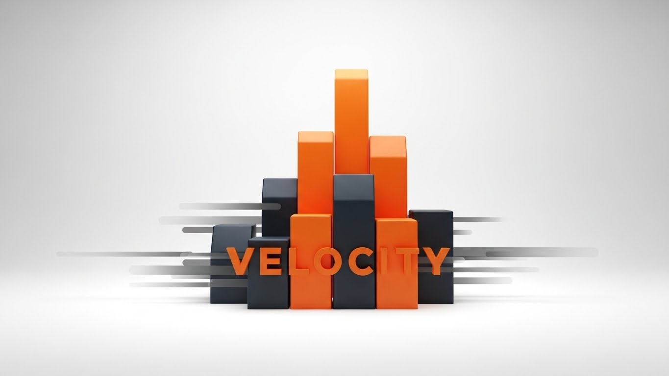 (Bold Kinetic Typography): Kinetic Blocks - High-Speed Throughput Velocity