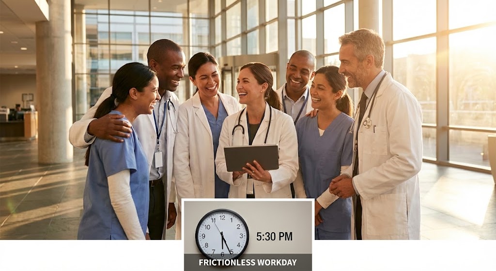 (Aspirational Stock Montage): Golden Hour Team Unity + Emotional Anchoring