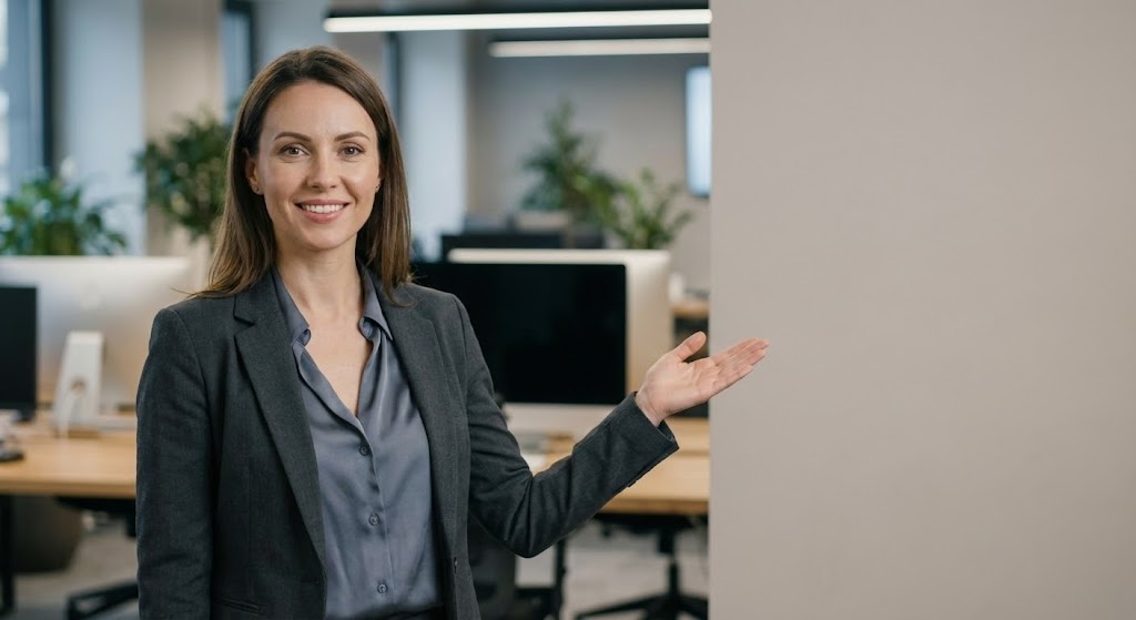 (Generative AI Realistic Character video): Human Connection - Inviting personal demo engagement.