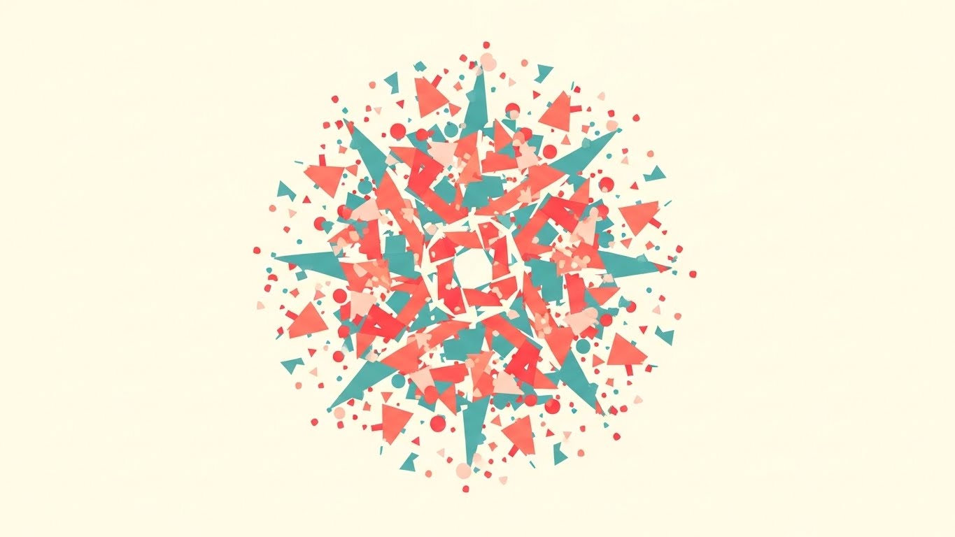 (Abstract 2D Motion): Geometric Harmony - Organizing Chaos Instantly