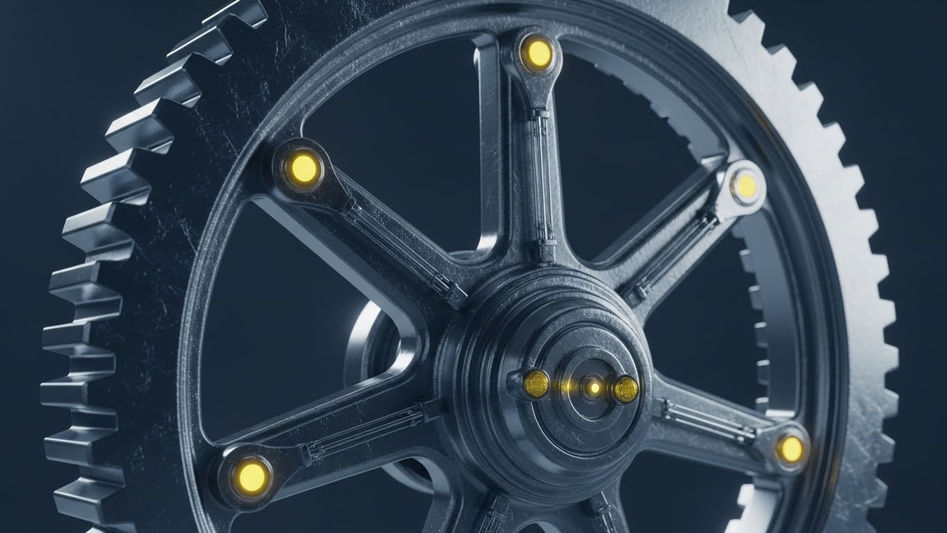 (Photorealistic 3D Renders): Industrial Precision – Visualizing Predictive Maintenance