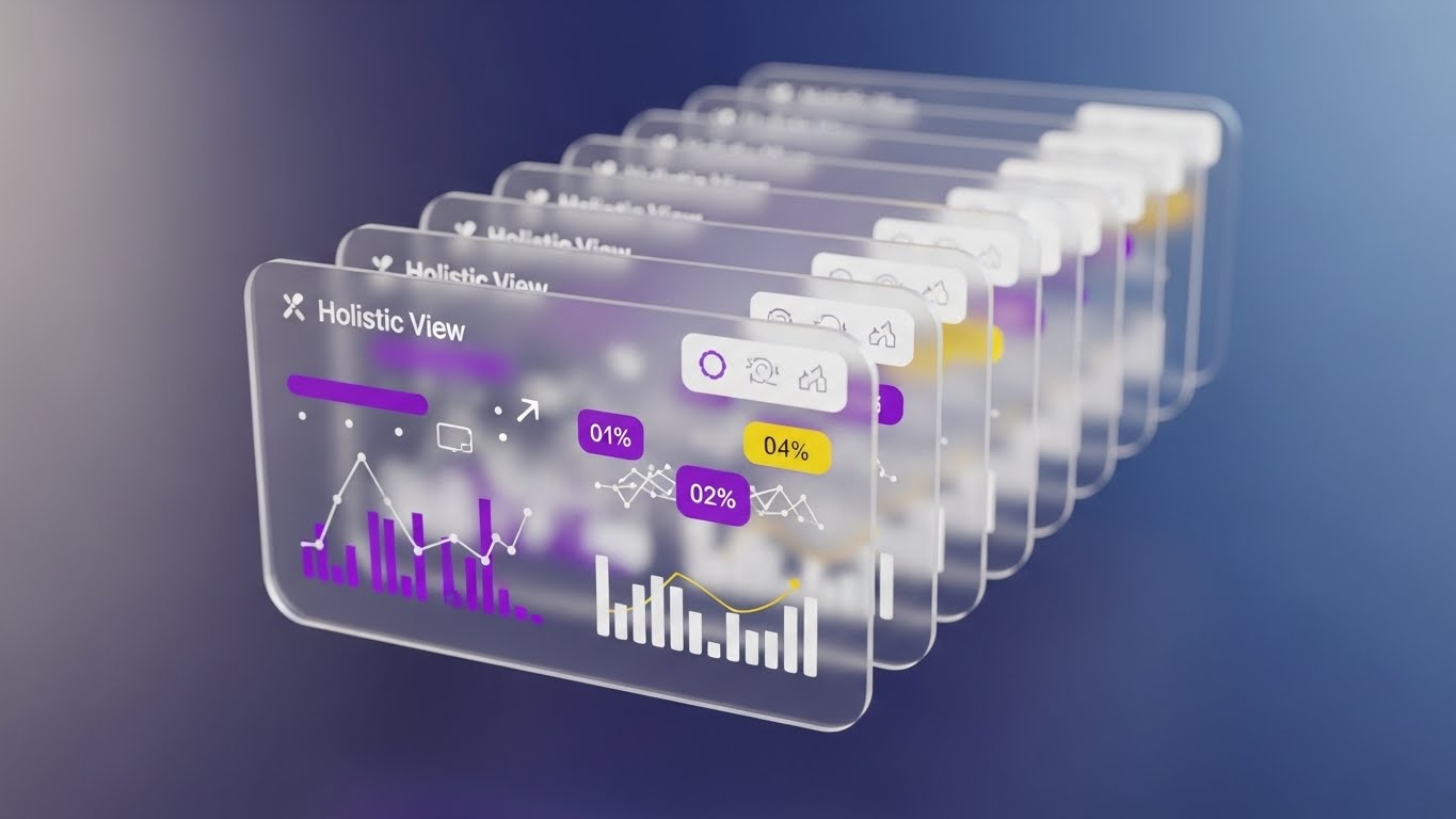 (3D Parallax UI): Layered Intelligence – The Holistic Enterprise View