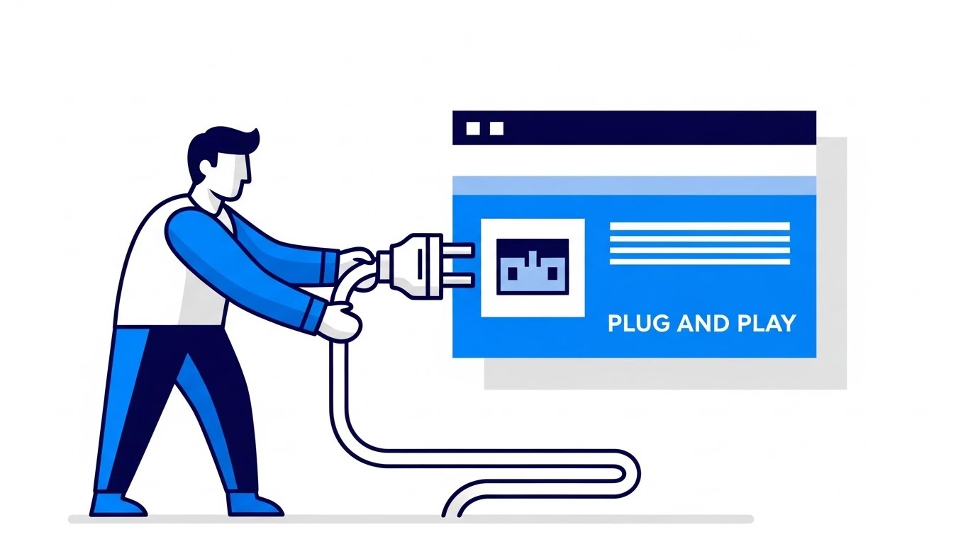 (2D Animation & UI): Plug and Play – Visualizing Frictionless Integration