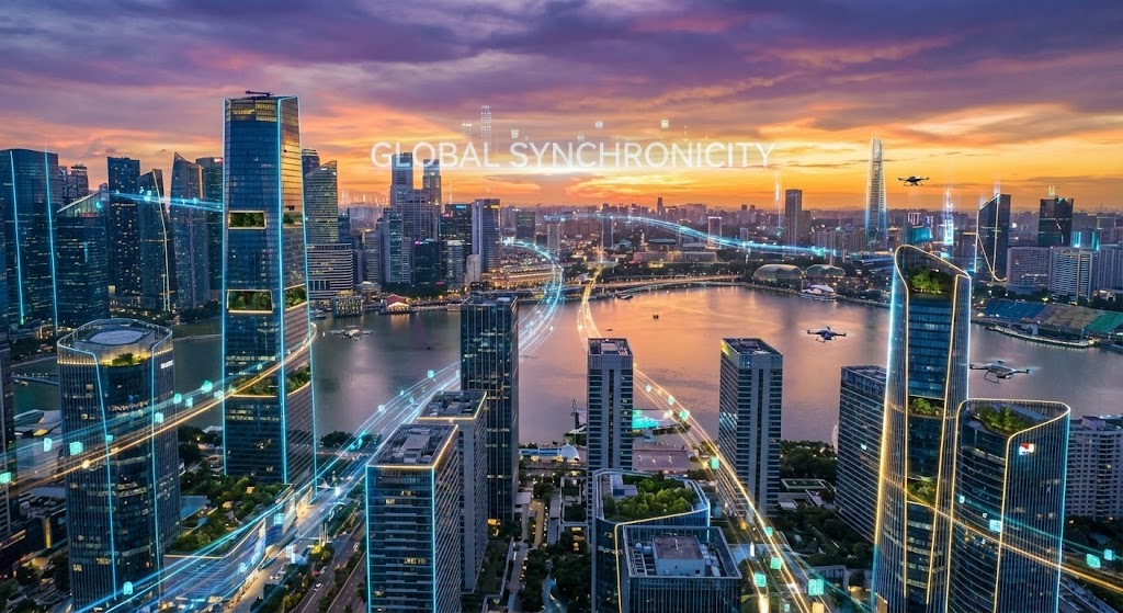 (Gen AI Cinematic Video): The Smart City Horizon – Visualizing Global Scale