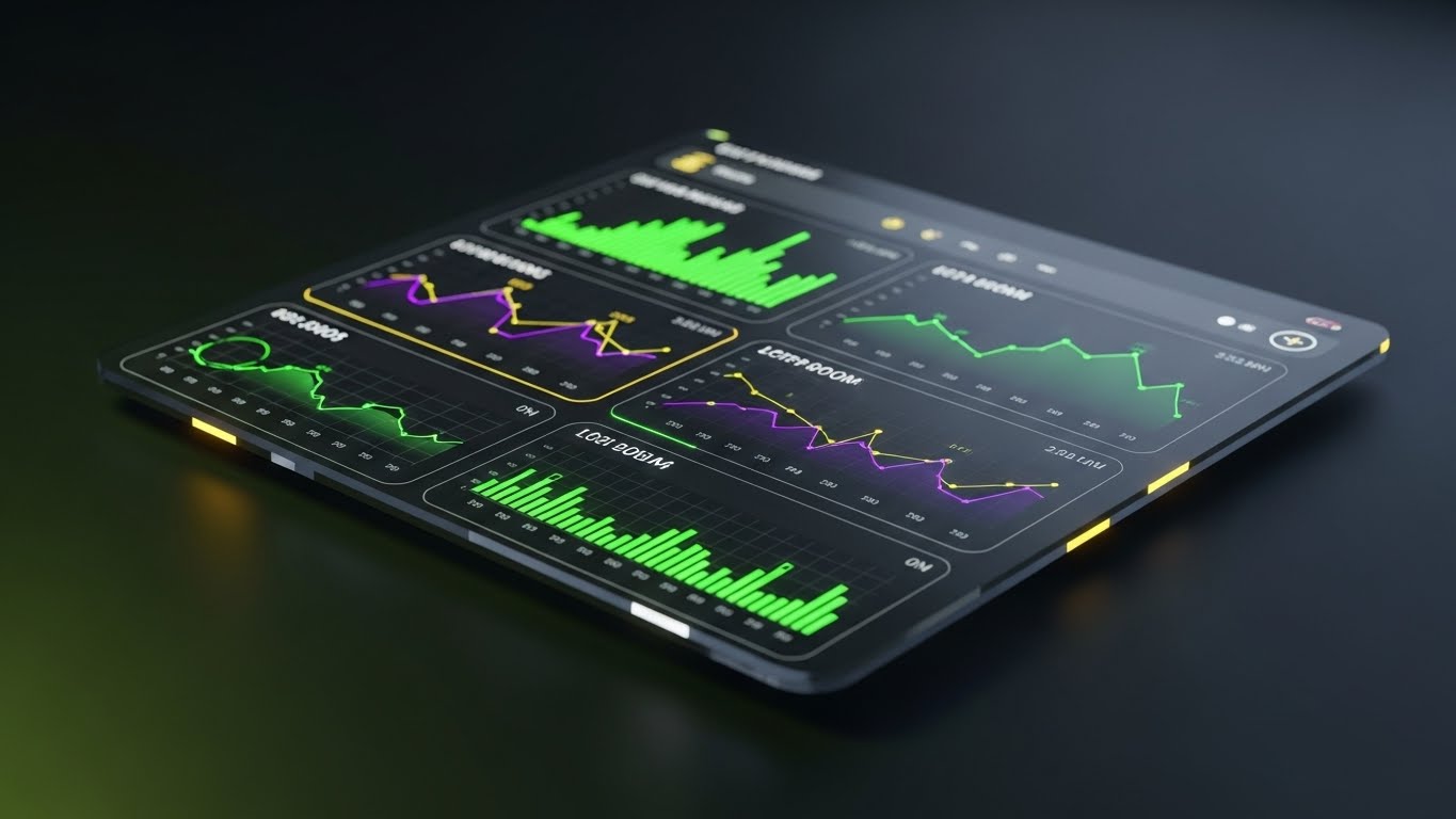 (Dark Mode UI Showcase): Premium neon dashboard + Justify tier upgrade