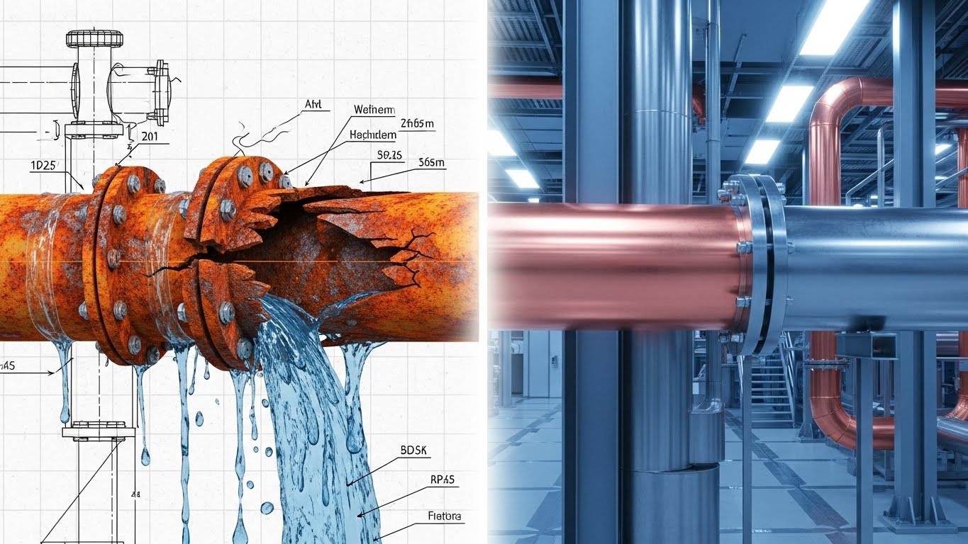 (Wireframe to Reality Transition): Split-screen divider + Prove transformation value