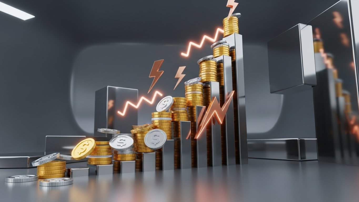 (Dynamic Data Visualization): Rising coin stacks + Visualize financial ROI