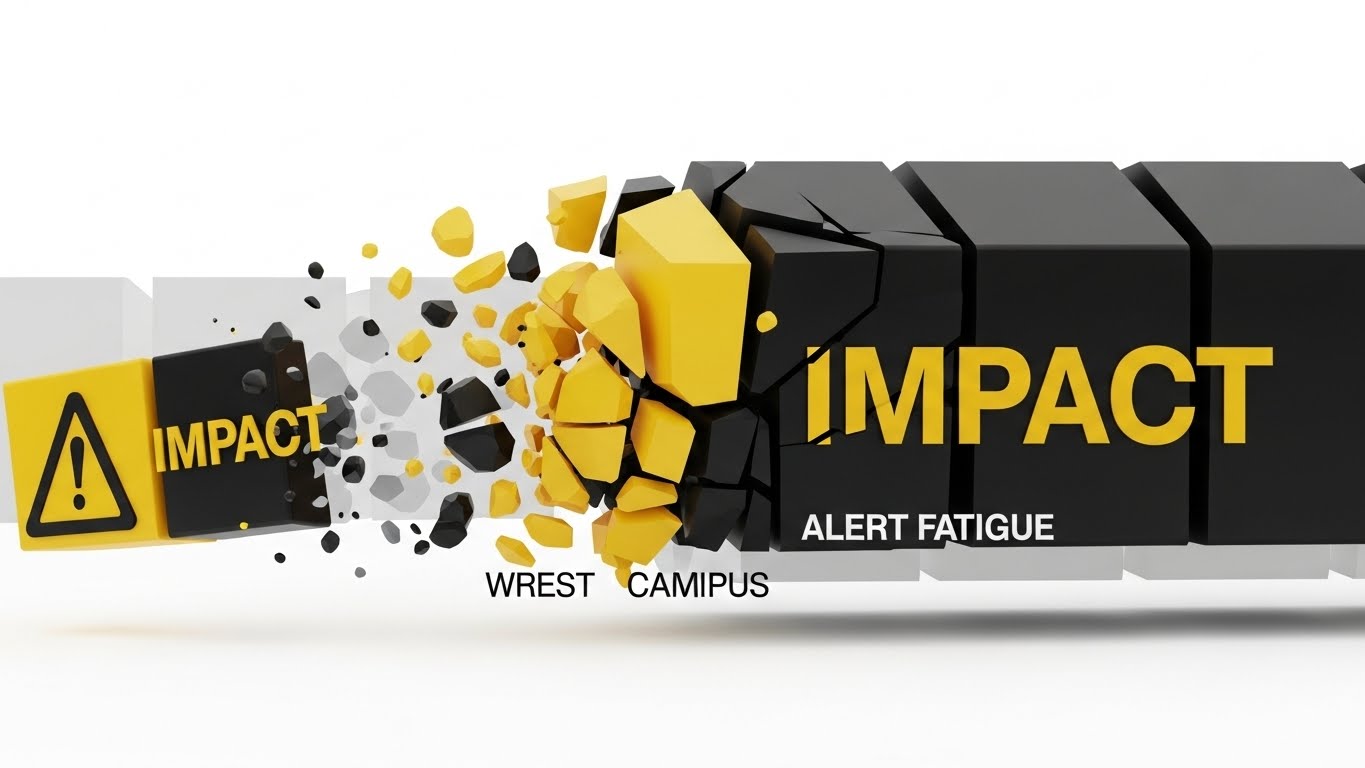 (Bold Kinetic Typography): Shattering Blocks + Alert Fatigue