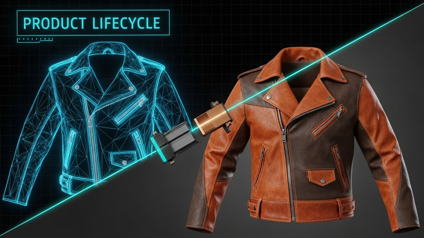 (Lifestyle Stock with UI Overlay): AR Tablet Data + Mobile Merchandising Agility