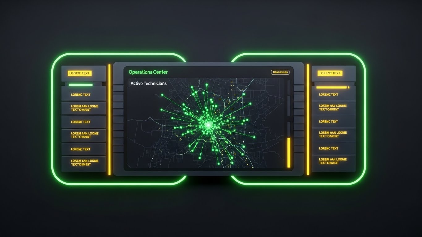(Dark Mode UI): The Operational Command Center