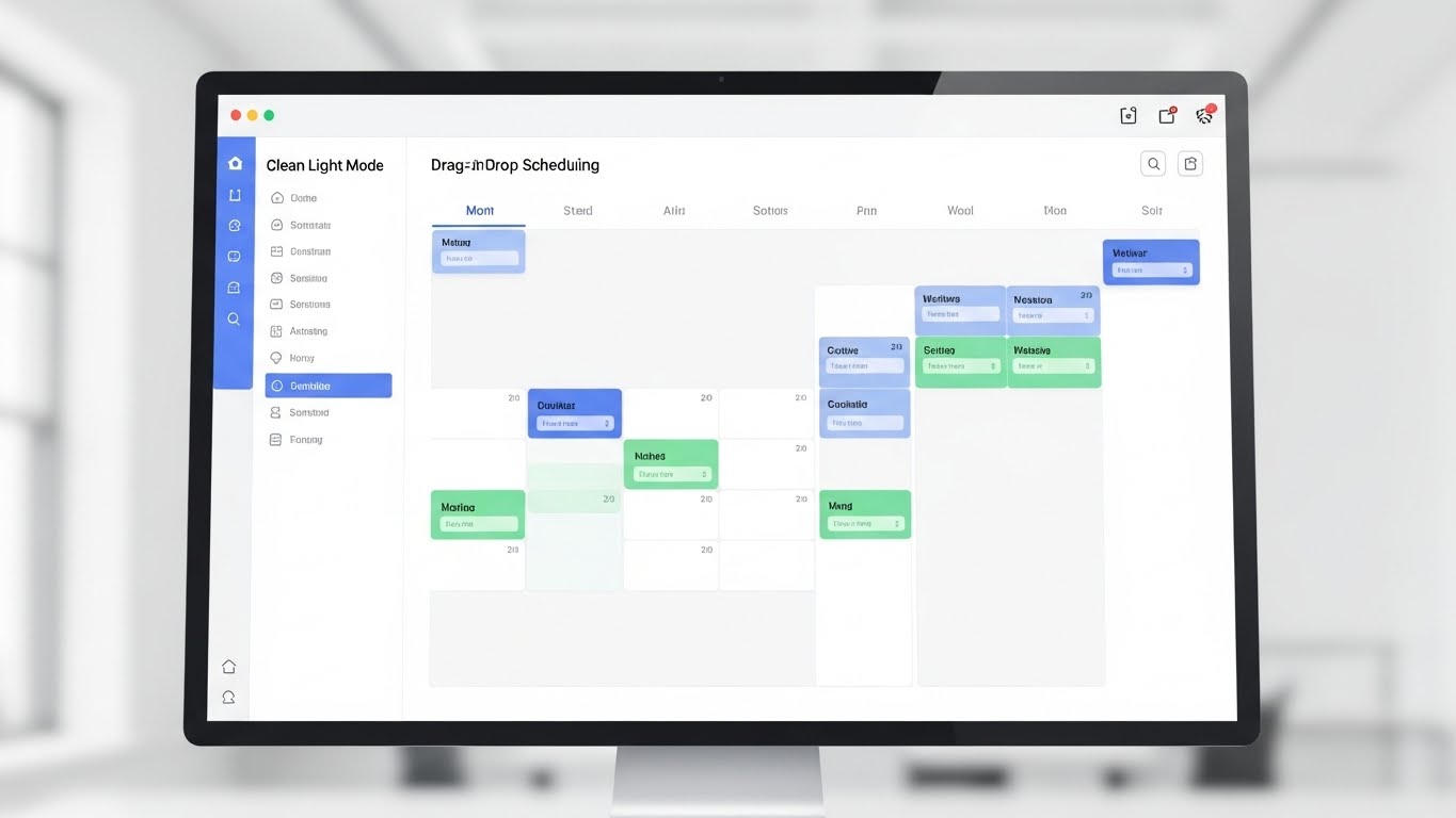 (Clean Light UI): Pastel Drag-and-Drop + Simplifying Daily Workflows