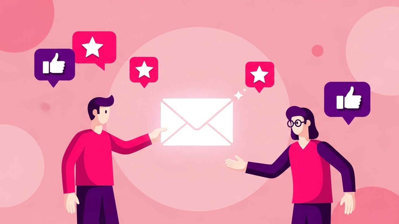 (Vibrant 2D Social): Referral Envelope + Gamifying Advocacy