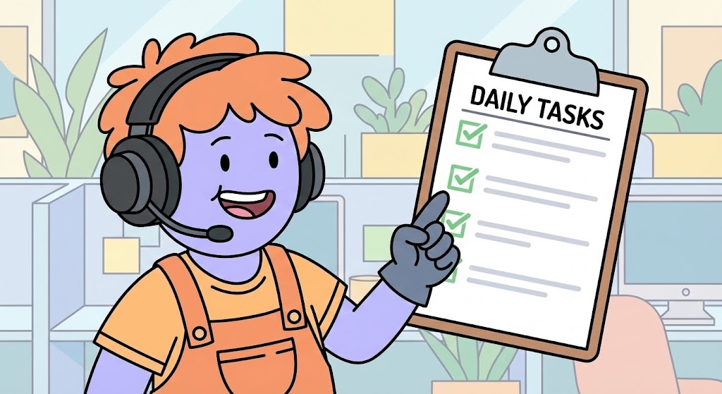 (Stylized Character): Peer Support + Humanizing the Help Desk