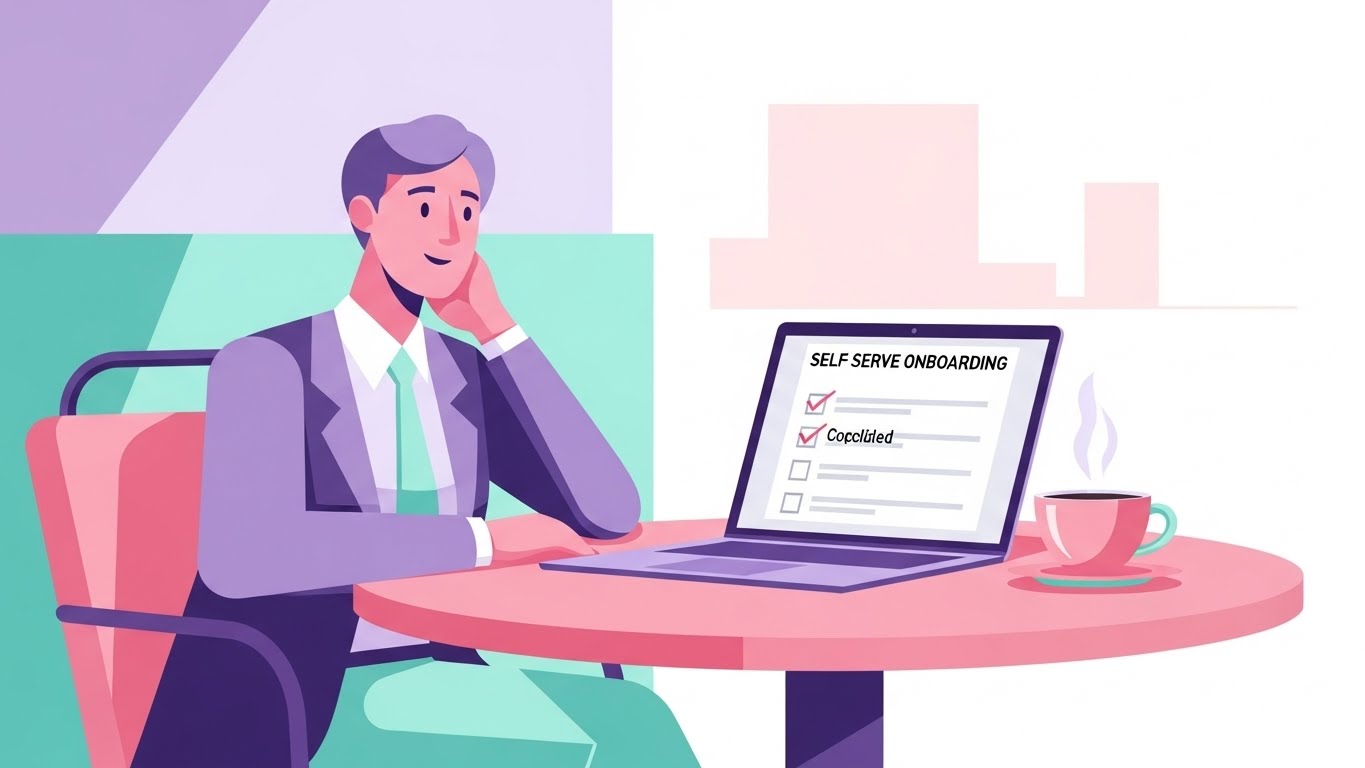 (2D Character-Driven): Relaxed Remote Setup represents Self-Serve Autonomy