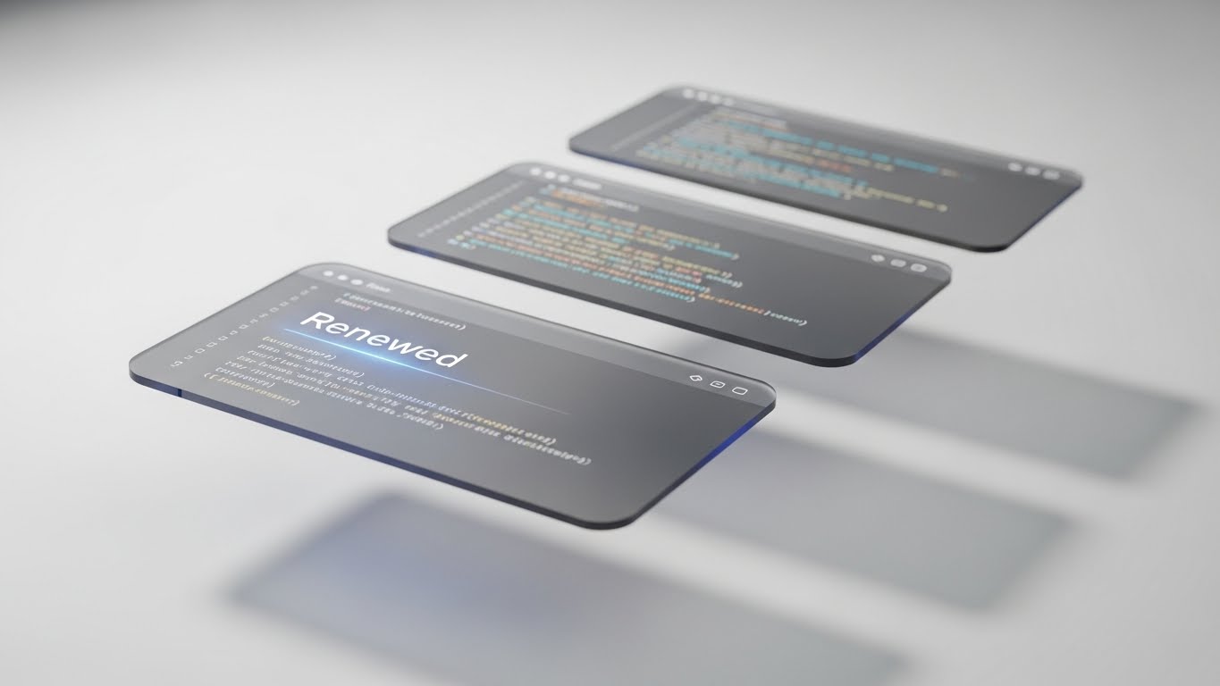 (3D Parallax UI Presentation): Floating Depth + Elevating Perceived Quality