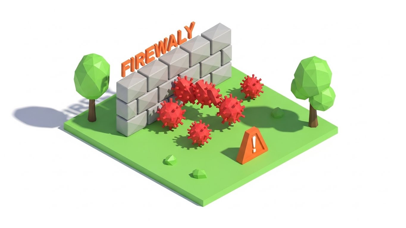 (Low-Poly 3D Modeling): Instant Threat Blocking