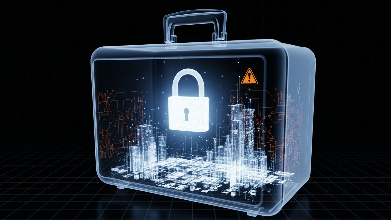 (3D X-Ray): Transparent Briefcase + Compliant Mobility