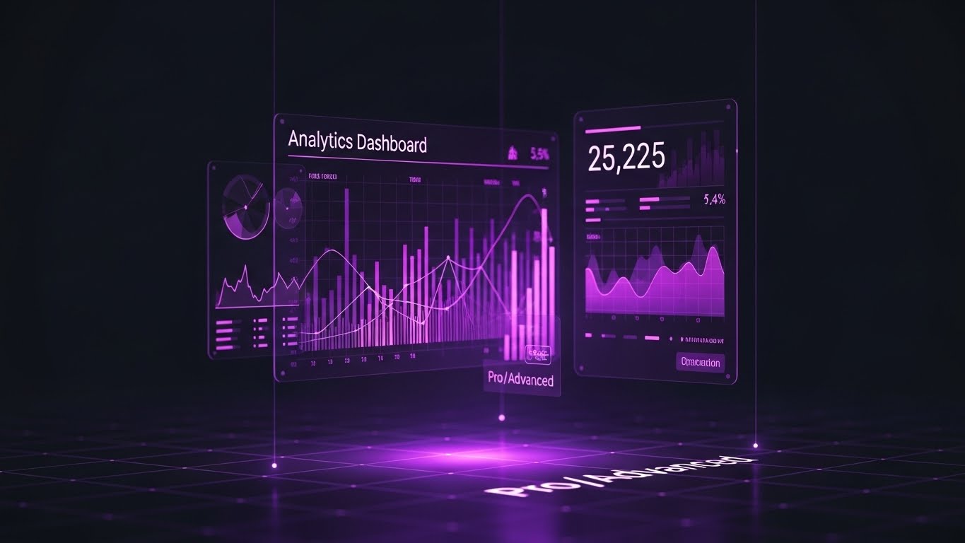 (Dark Mode UI): Analytics Deep Dive + Pro-Level Mastery