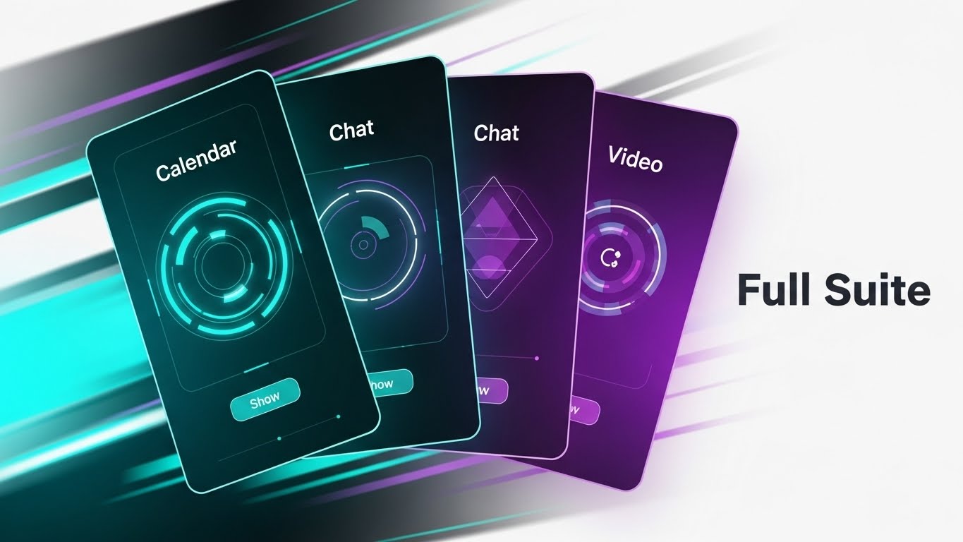 (Rapid UI Montage): Fanned Cards + Integrated Suite