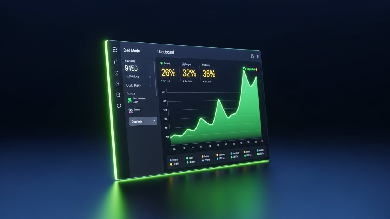 (Dark Mode UI): Night Shift Clarity - 24/7 Operational Uptime