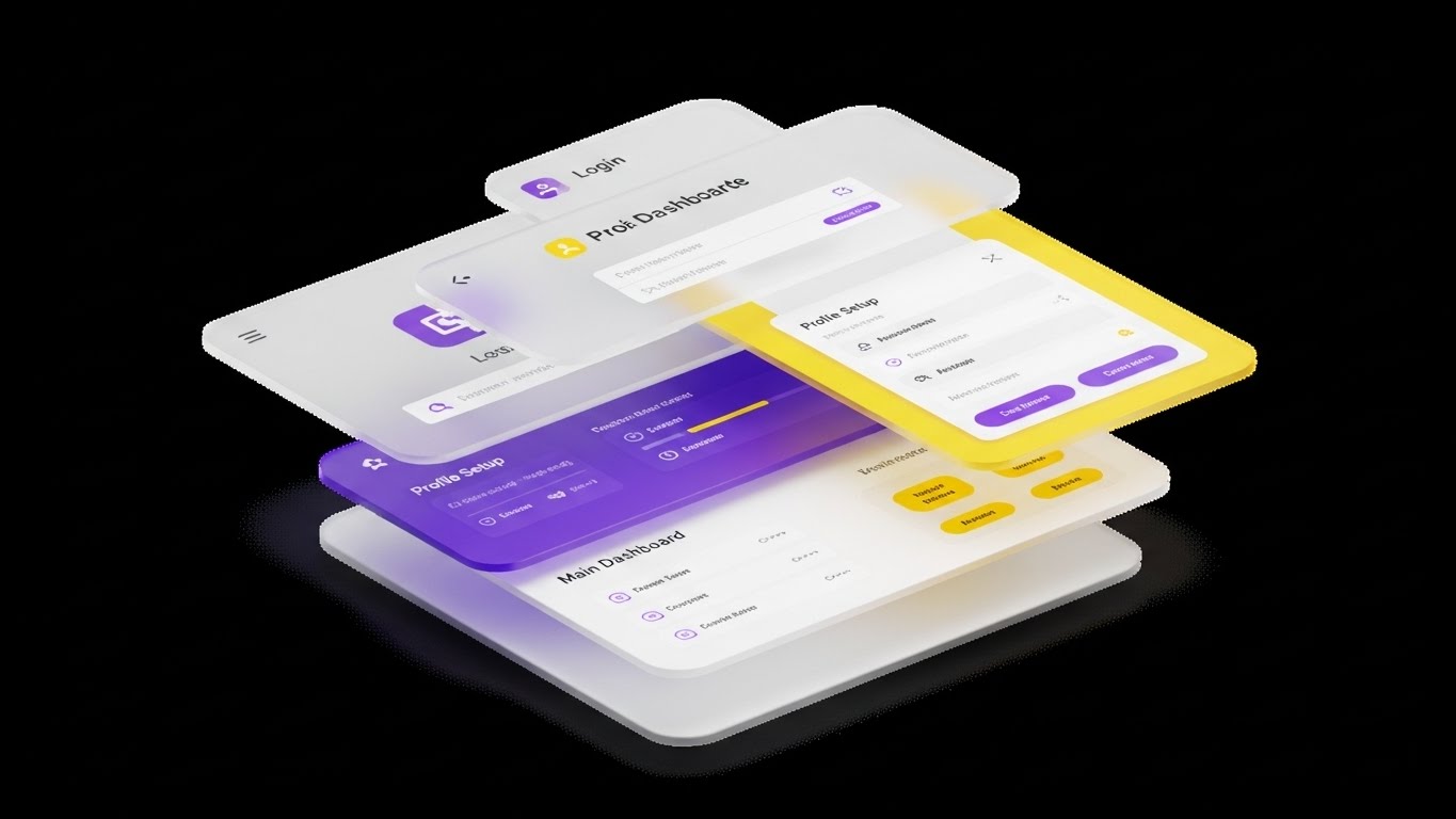 (3D Parallax): Layered Logic - Simplified Depth Perception