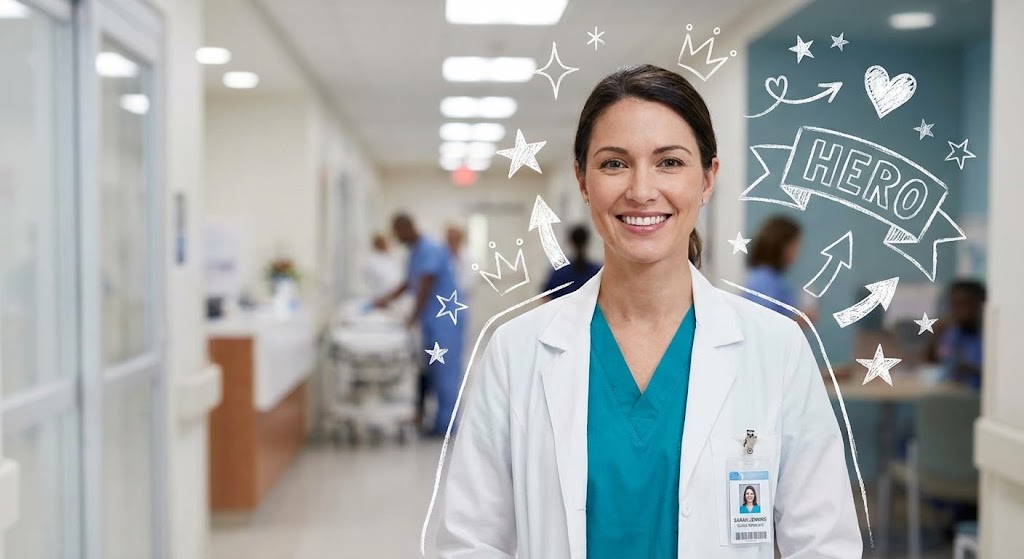 (Mixed Media): Celebrated Hero - Humanizing the Upsell