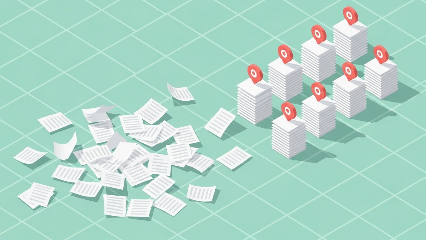 (Isometric 2D Motion): Organized Stacks - Chaos to Order Transformation