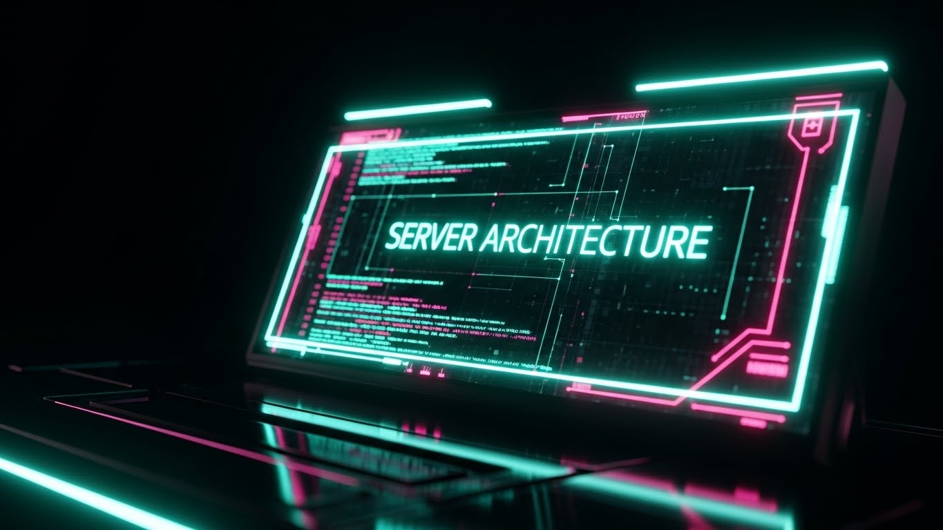 (Futuristic Neon/Dark Mode): Dark Mode Command + The IT Backbone