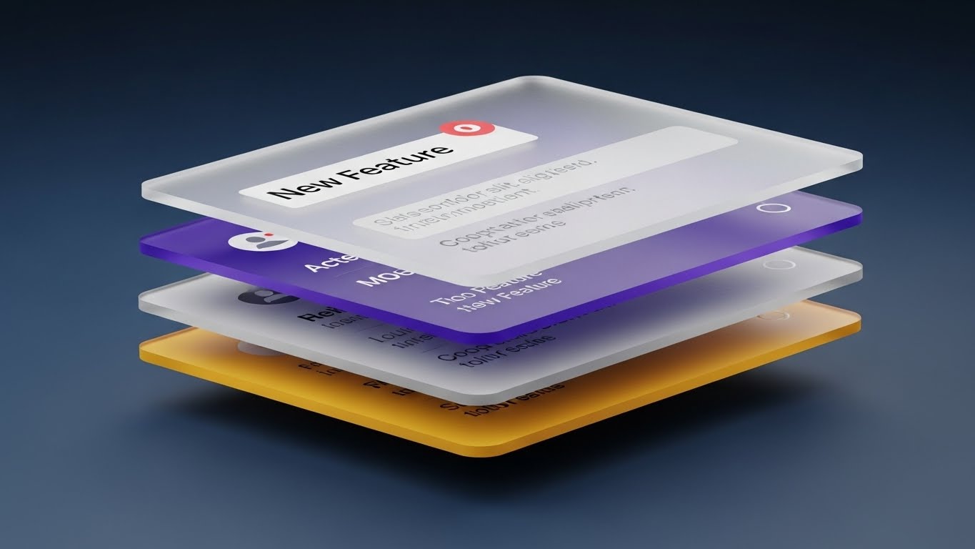 (3D Parallax UI Presentation): Deep Layers + Showcasing Depth