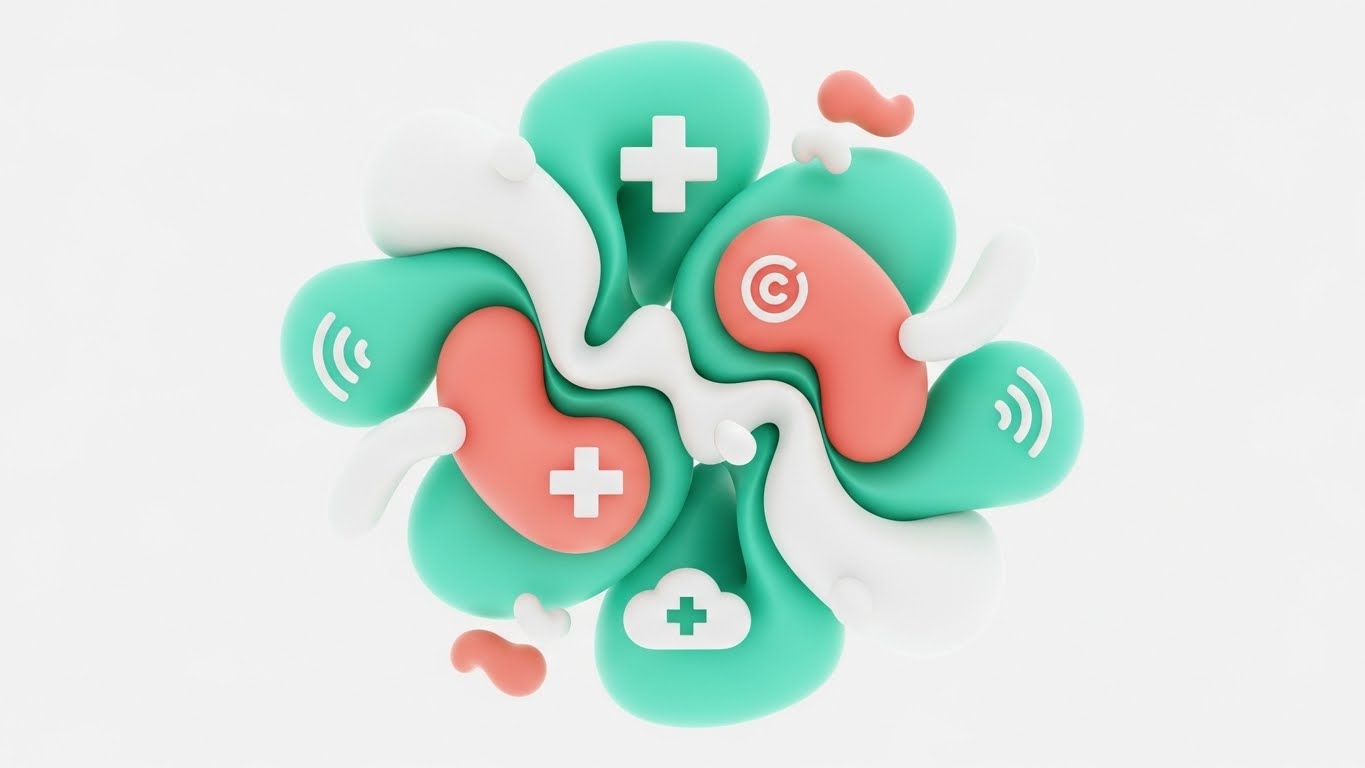 (Abstract 2D Organic): Fluid Morphing + Humanizing Technology