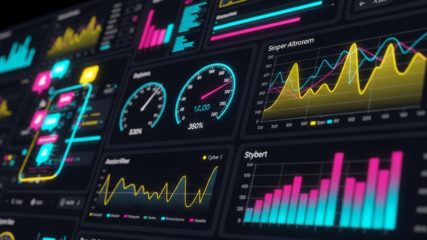 (Rapid UI Feature Montage): Glitch Transitions + Accelerating Automation Speed