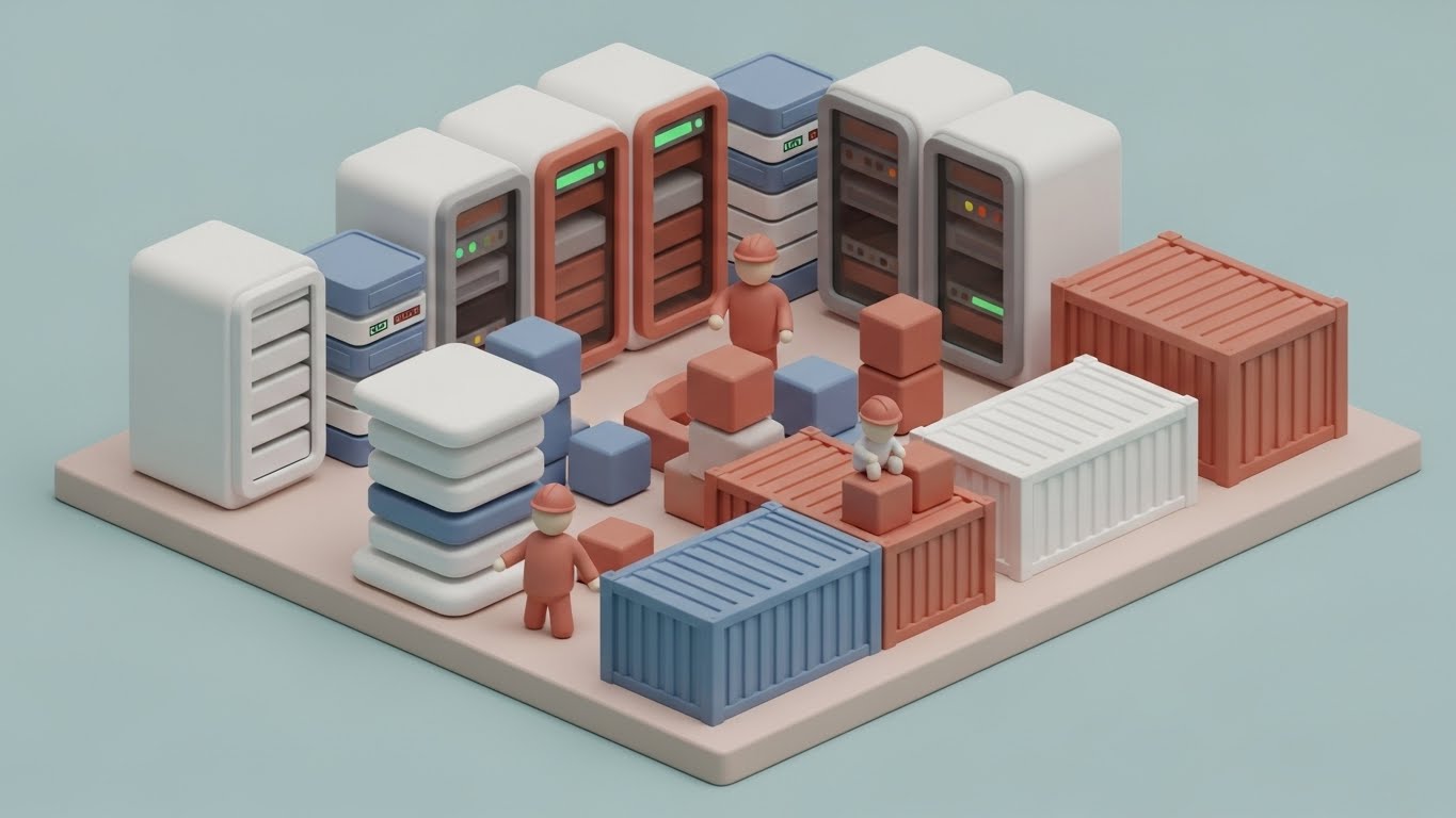 (Isometric 3D): Claymorphism - Humanizing complex orchestration.