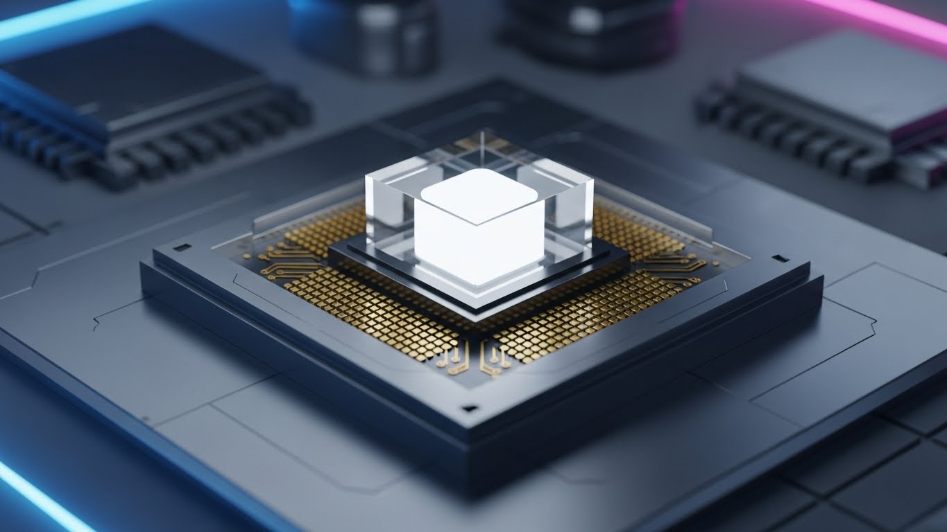 (Photorealism): Core Power - Signifying processing reliability.