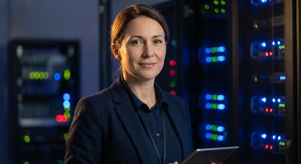 (Gen AI Portrait): The Expert Ally - Personifying support reliability.