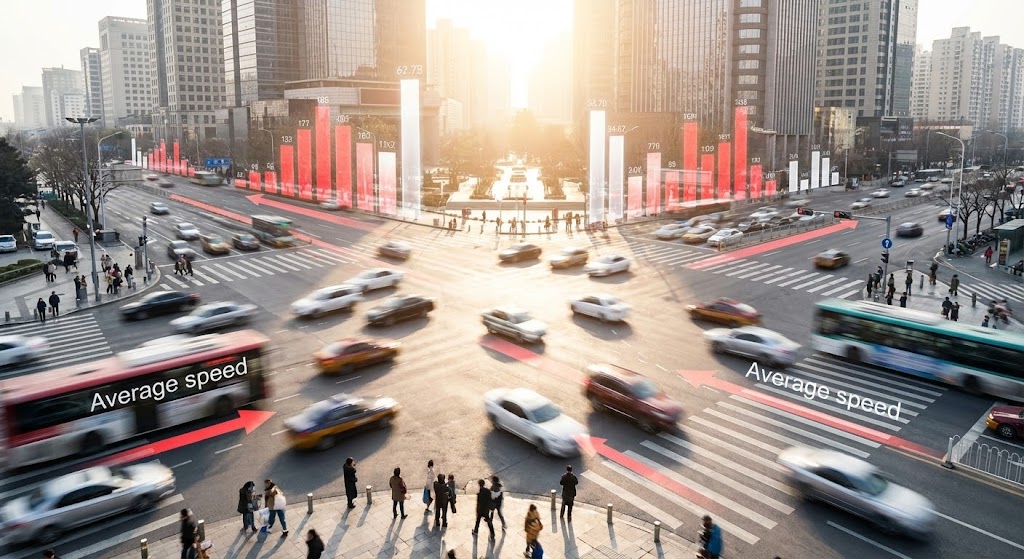 (Hyper-lapse Stock Footage): Data Overlay + Bringing order to chaos