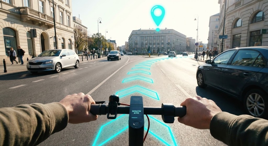 (2D Graphics Over Live Action): POV Navigation + Integrating tech into daily life