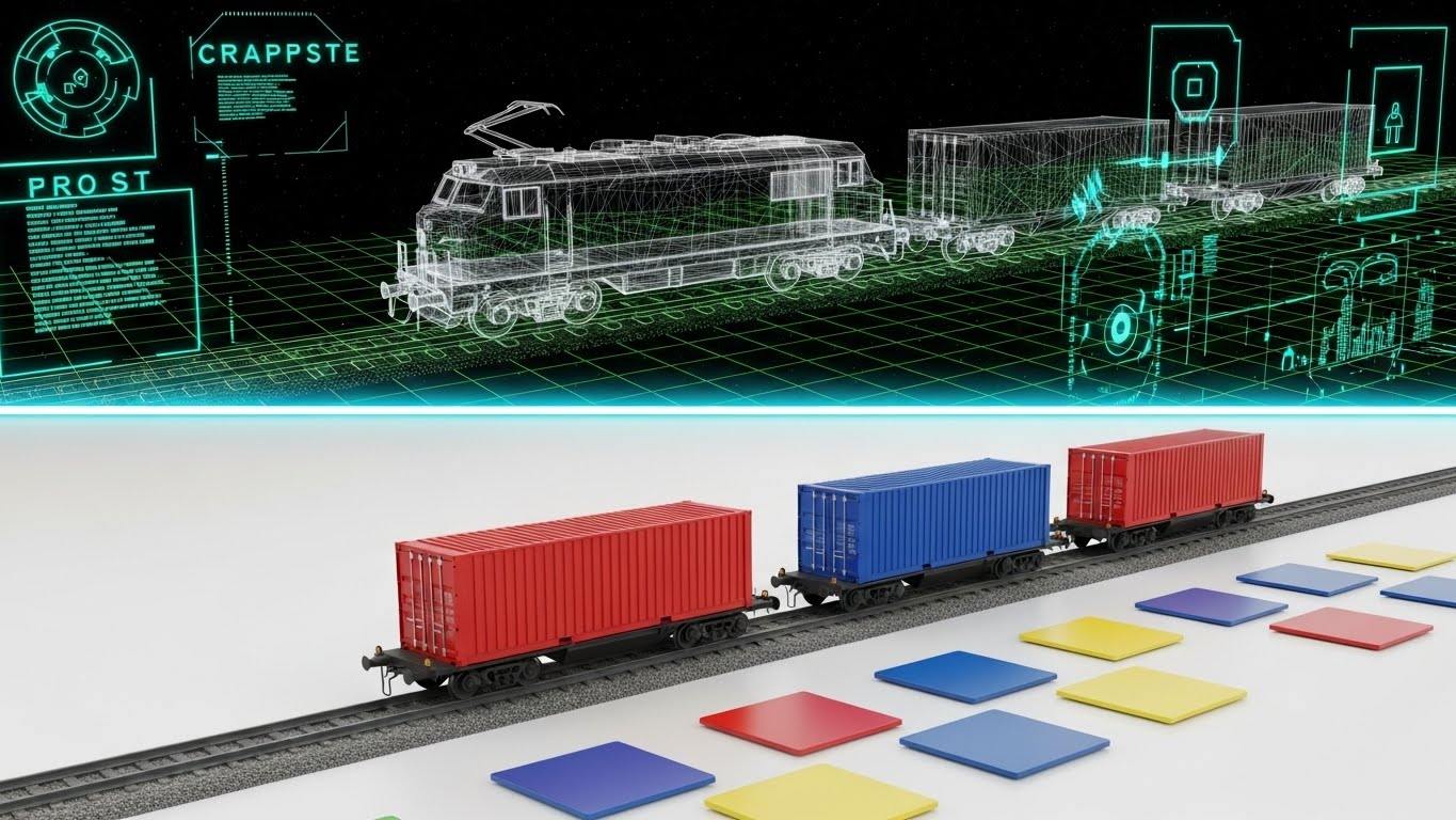 (Wireframe Trans): Digital Symbiosis – Visualizing Asset Digitization