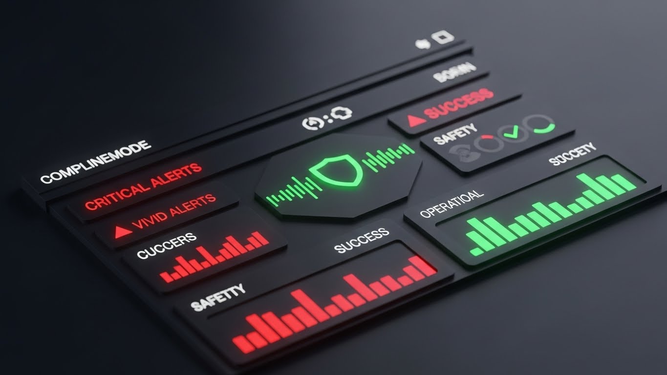 (Dark Mode UI Showcase): Active Defense + Vigilant Risk Mitigation
