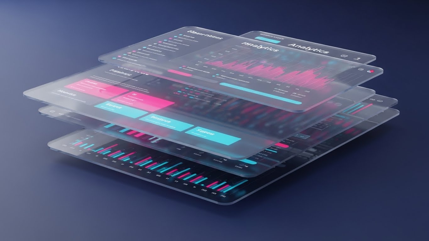 (3D Parallax UI Presentation): Immersive Depth + Comprehensive Analytical Power