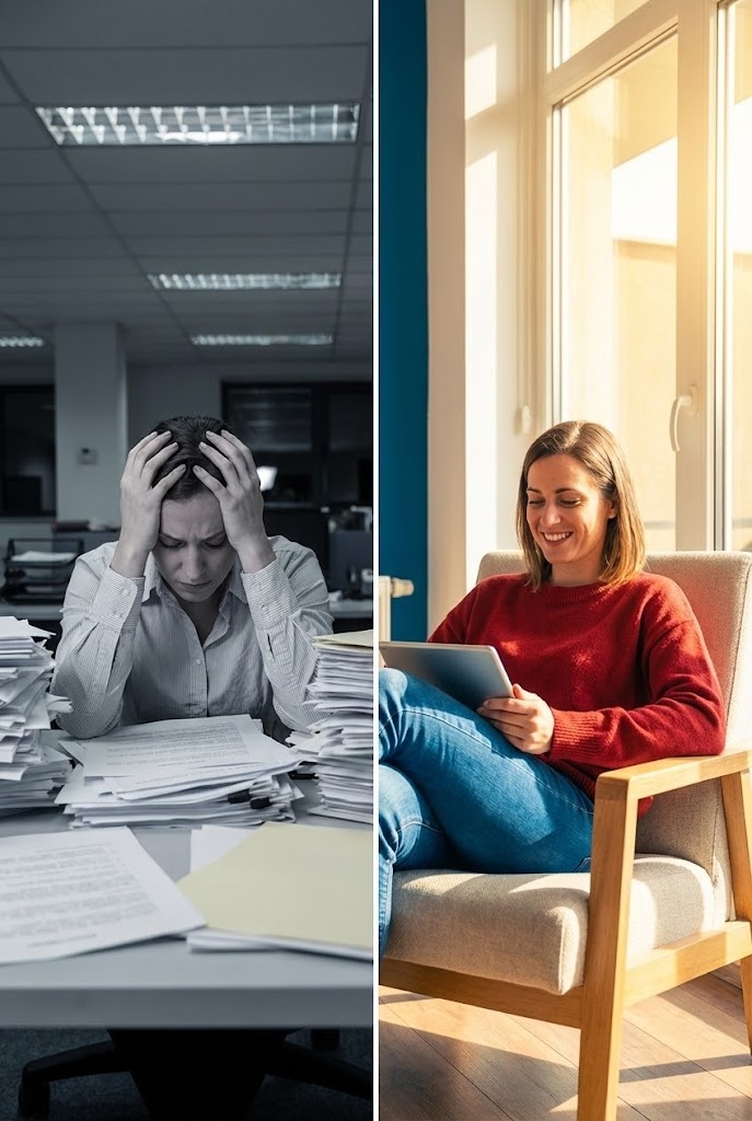 (Split Screen Optimized): Visceral Contrast + Immediate Efficiency Gains