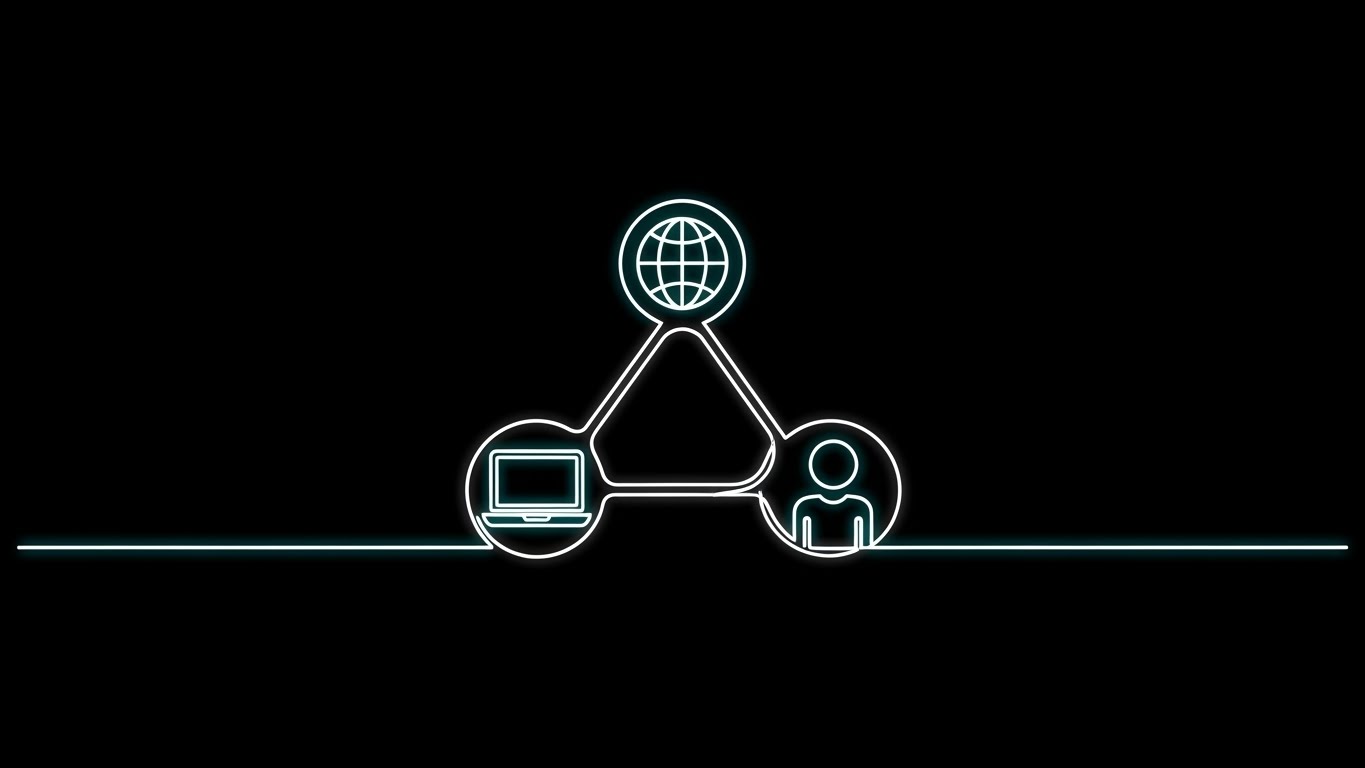 (2D Line Art Animation): Continuous Connection + Seamless Ecosystem Unity