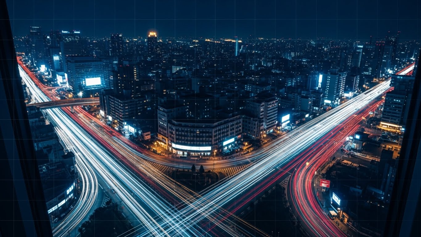 (Hyper-lapse Stock Footage with Data): Sleepless Guardian + Visualizing Continuous Vigilance