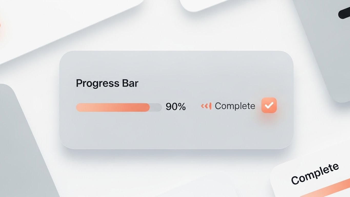 (Minimalist UI): Clear Progress Reduces Onboarding Friction