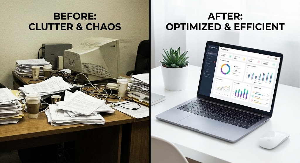 (Split-Screen): Visual Contrast Proves Efficiency