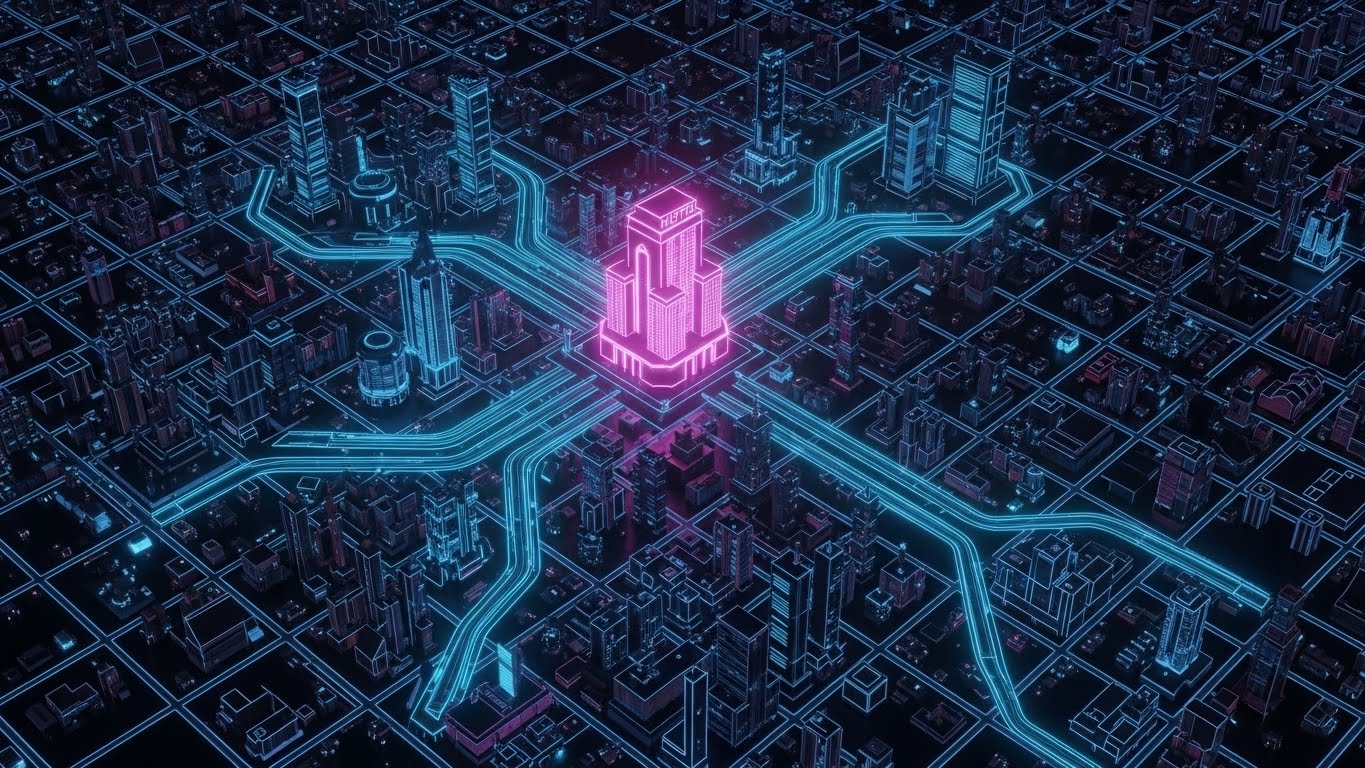 (Neon Grid): Connected City + Multi-Property Dominance