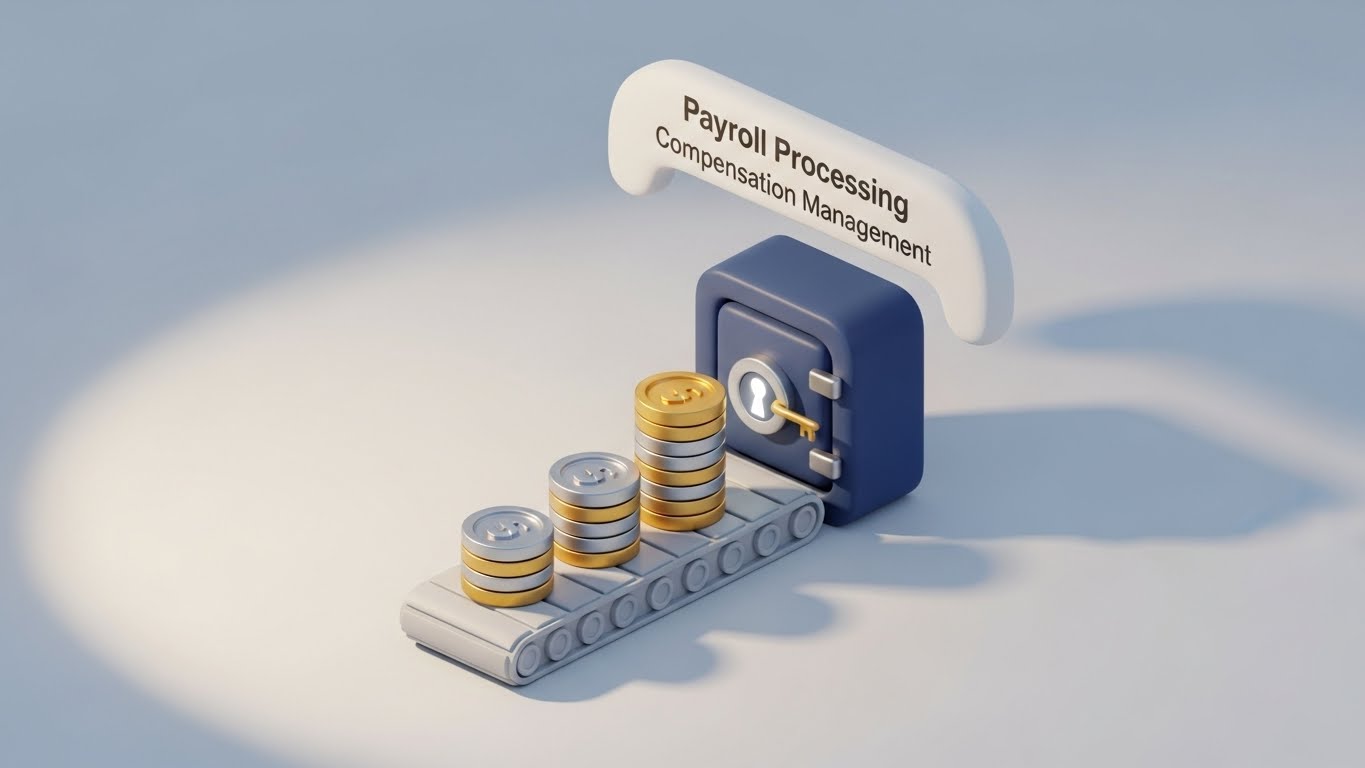 (Isometric 3D Workflow): Soft Claymorphism + Tangibilizing Payroll Processing