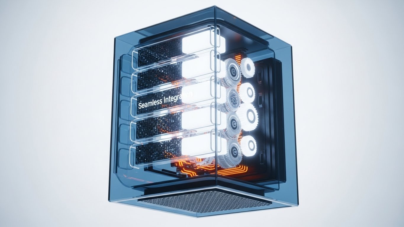 (3D X-Ray Visualization): Transparent Core + Revealing Robust Integration